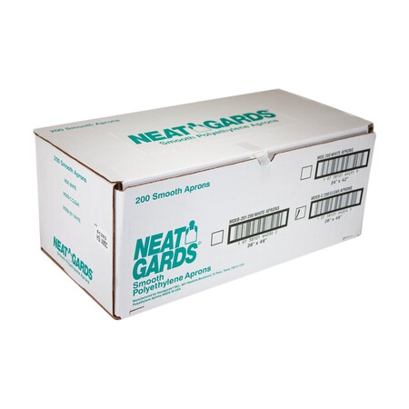Neatgards Handgards Neatgards Medium Duty Smooth Polyethylene Clear Apron, PK200 303764024
